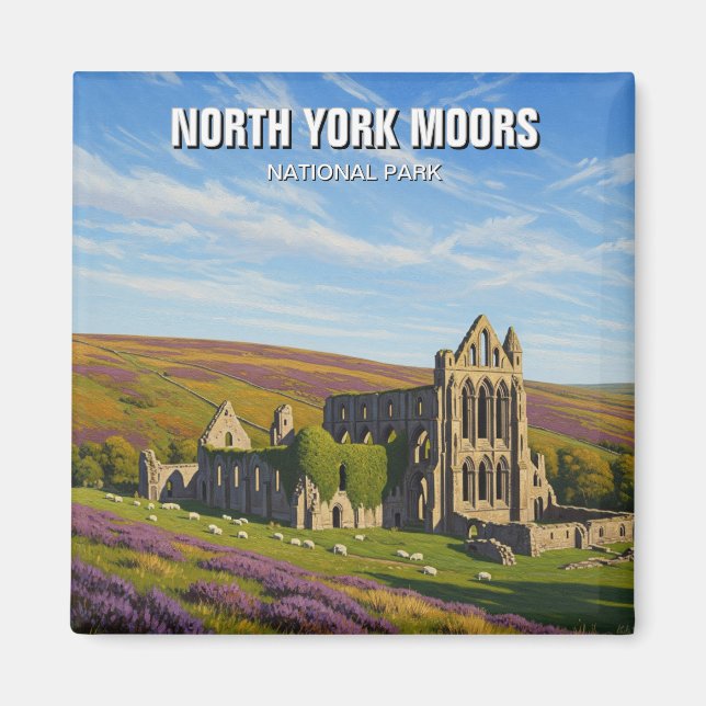 Imã Parque Nacional North York Moors Inglaterra (Frente)