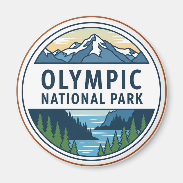 Imã Parque nacional olímpico de Washington (Frente)