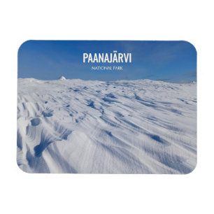 Ímã Parque Nacional Paanajarvi Paisagem de Neve de Inv