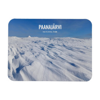 Ímã Parque Nacional Paanajarvi Paisagem de Neve de Inv