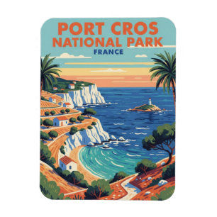 Ímã Parque Nacional Port-Cros França Viagem