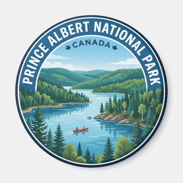 Imã Parque Nacional Prince Albert Canadá (Frente)
