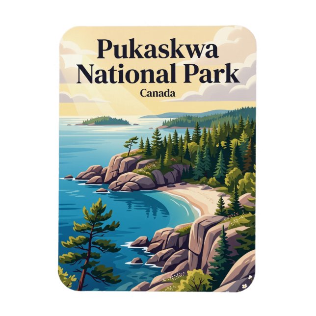 Ímã Parque Nacional Pukaskwa Canadá (Vertical)