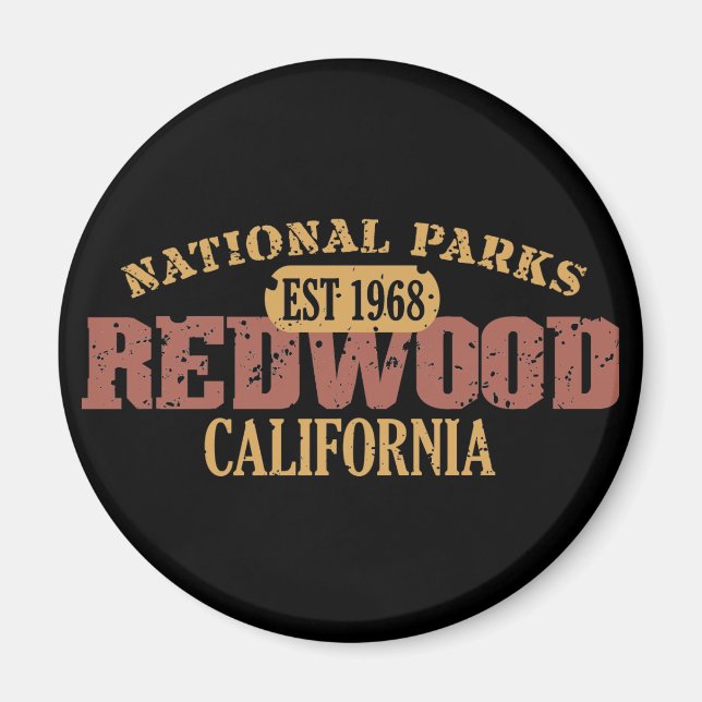 Imã Parque Nacional Redwood (Frente)