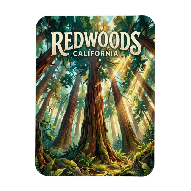 Ímã Parque Nacional Redwood EUA (Vertical)