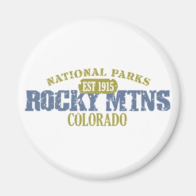 Imã Parque Nacional Rocky Mountain (Frente)