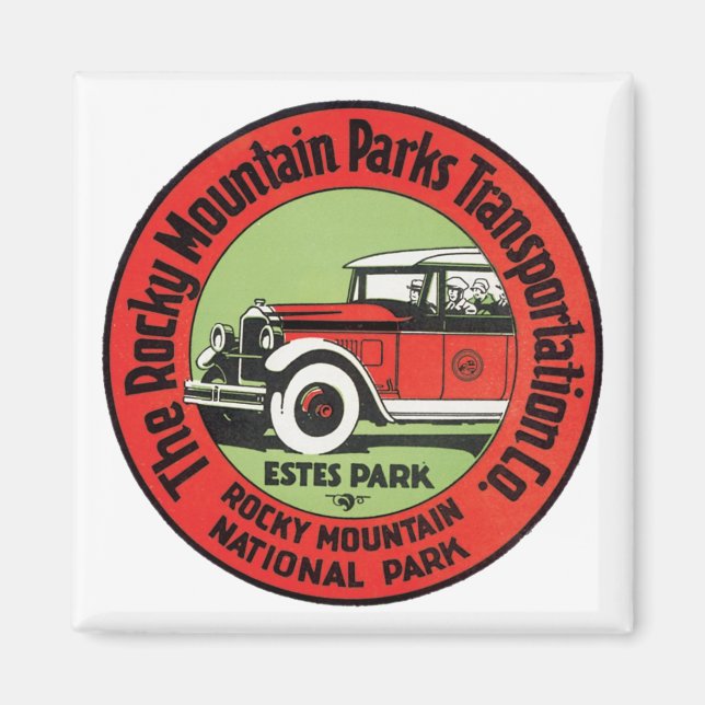 Imã Parque Nacional Rocky Mountain (Frente)
