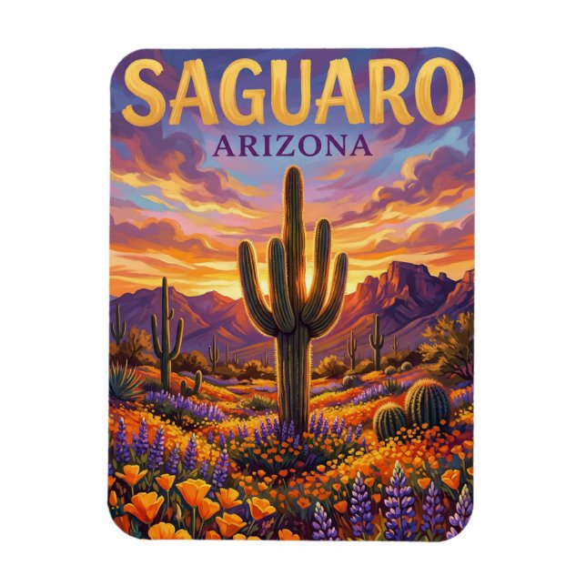 Ímã Parque Nacional Saguaro EUA (Vertical)