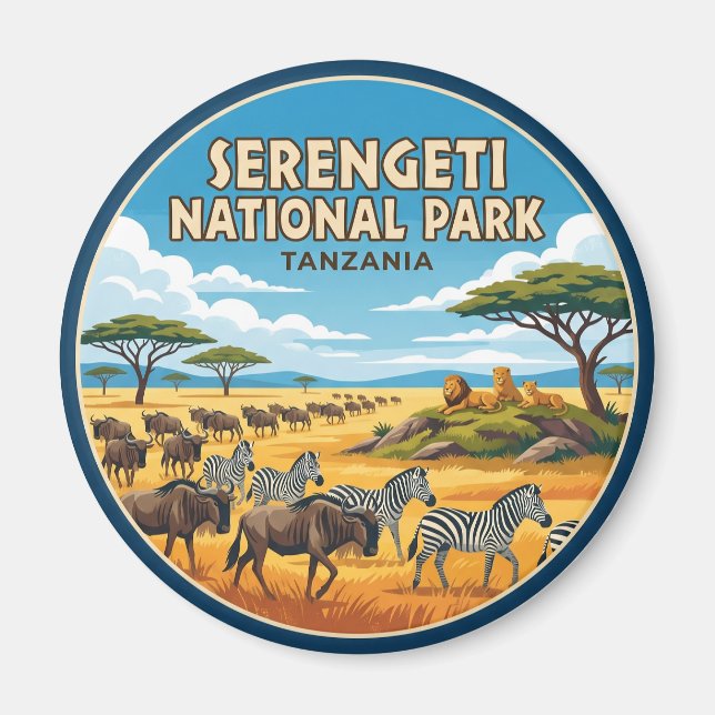 Imã Parque Nacional Serengeti Tanzânia (Frente)