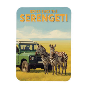 Ímã Parque Nacional Serengeti Tanzânia Zebras