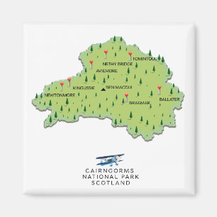 Imã parque nacional Snowdonia, mapa de Gales