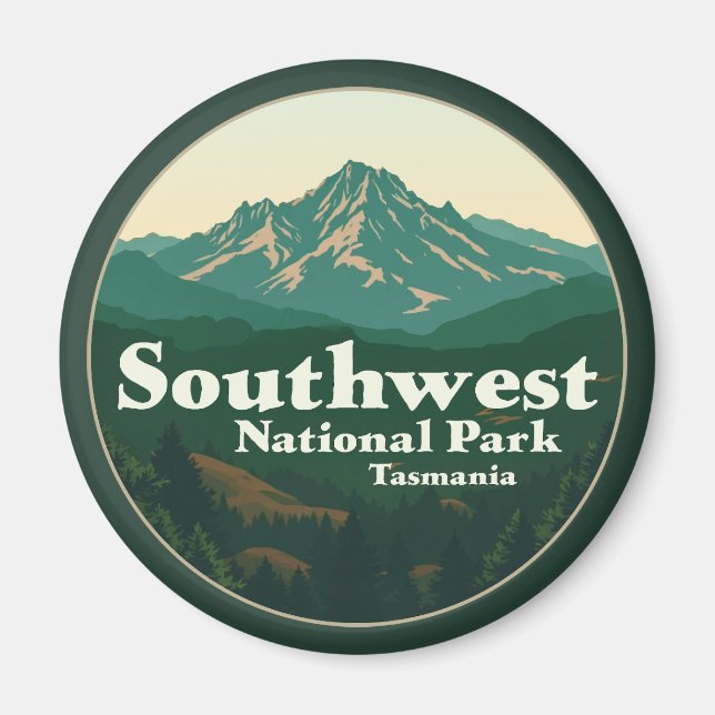 Imã Parque Nacional Sudoeste da Tasmania (Frente)
