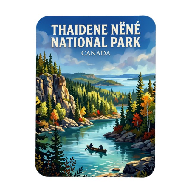 Ímã Parque Nacional Thaidene Nëné Canadá (Vertical)