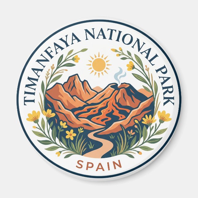 Imã Parque Nacional Timanfaya Espanha (Frente)