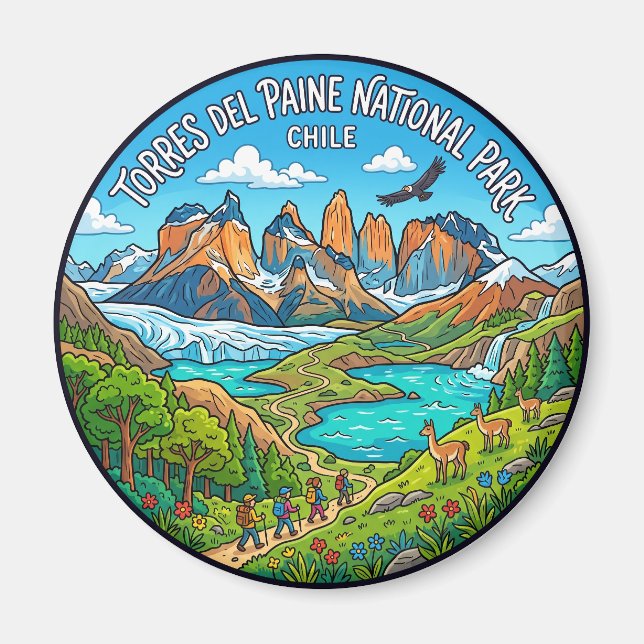 Imã Parque Nacional Torres del Paine Chile (Frente)