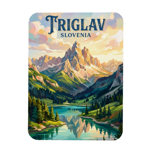 Ímã Parque Nacional Triglav Eslovênia (Vertical)