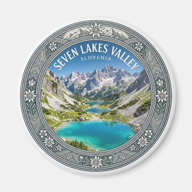 Imã Parque Nacional Triglav - Vale dos Sete Lagos (Frente)