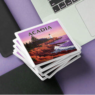 Imã Parque Nacional Vintage Acadia