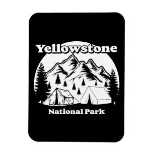 Ímã Parque Nacional Vintage Yellowstone