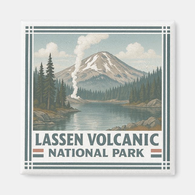 Imã Parque Nacional Vulcânico Lassen (Frente)