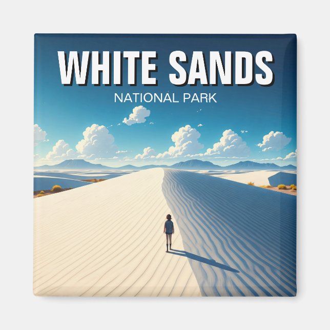 Imã Parque Nacional White Sands Novo México (Frente)