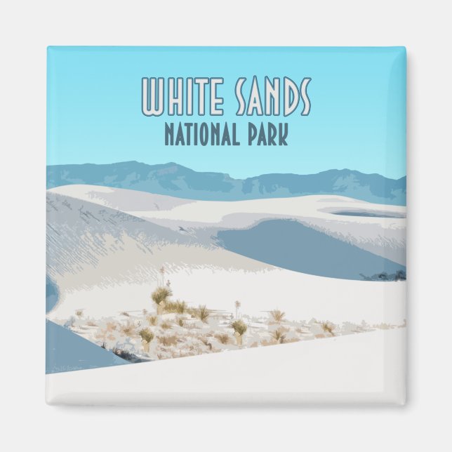 Imã Parque Nacional White Sands Novo México (Frente)