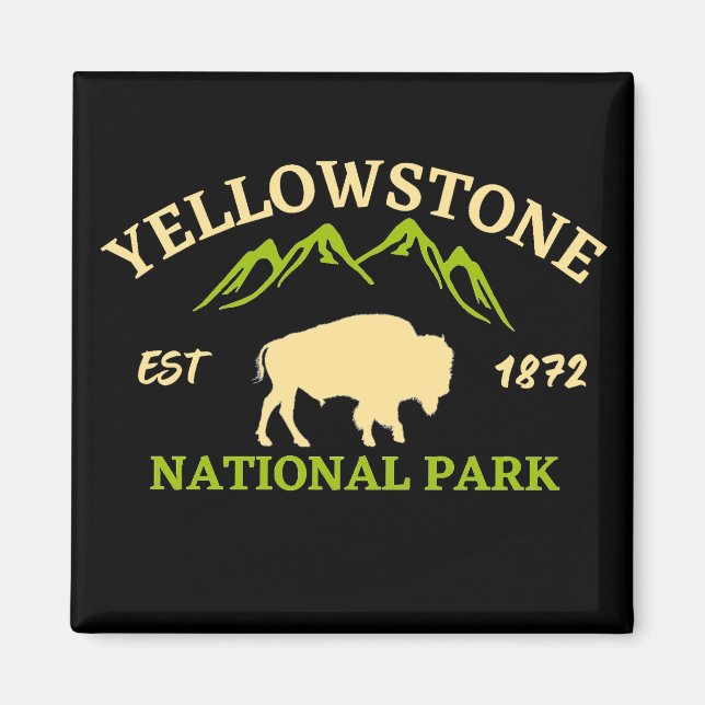 Imã Parque Nacional Yellowstone (Frente)