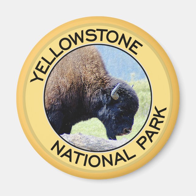Imã Parque Nacional Yellowstone (Frente)