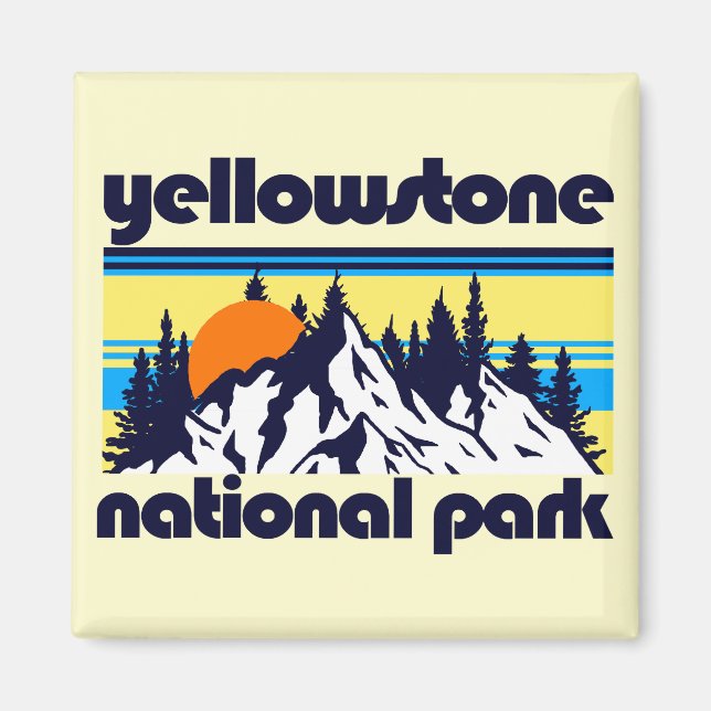 Imã Parque Nacional Yellowstone (Frente)