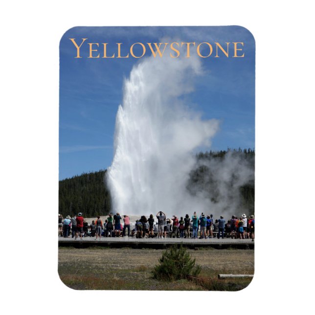 Ímã Parque Nacional Yellowstone Wyoming, velho e fiel (Vertical)