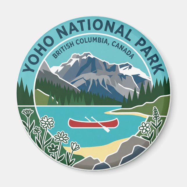 Imã Parque Nacional Yoho Canadá (Frente)
