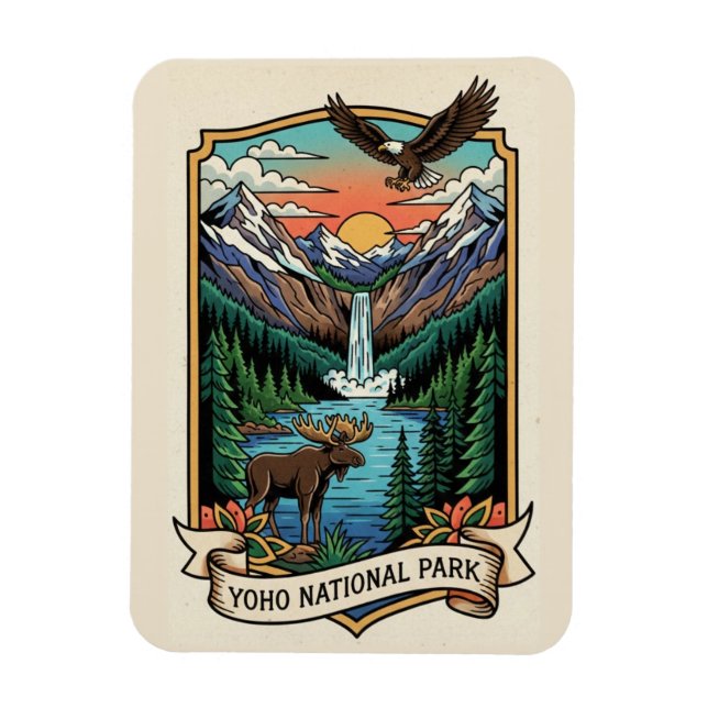 Ímã Parque Nacional Yoho Canadá (Vertical)