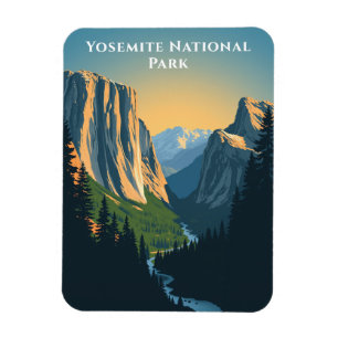 Ímã Parque Nacional Yosemite, Viagem, Paisagem na Cali
