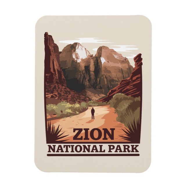 Ímã Parque Nacional Zion (Vertical)