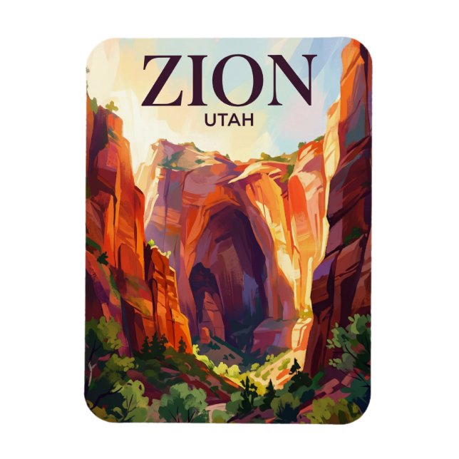 Ímã Parque Nacional Zion EUA (Vertical)