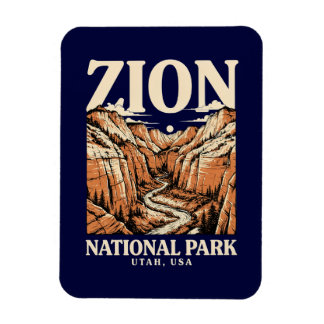 Ímã Parque Nacional Zion Red Cliffs