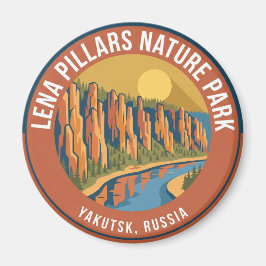 Imã Parque Natural das Colunas de Lena Rússia