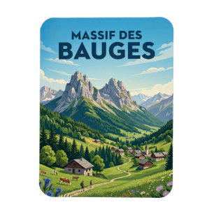 Ímã Parque Natural Regional do Maciço de Bauges França