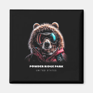 Imã Parque Powder Ridge Estados Unidos Esqui Esquiador
