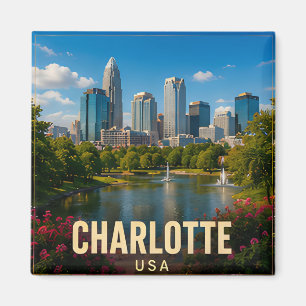 Imã Parque Urbano Charlotte Carolina do Norte Viagem