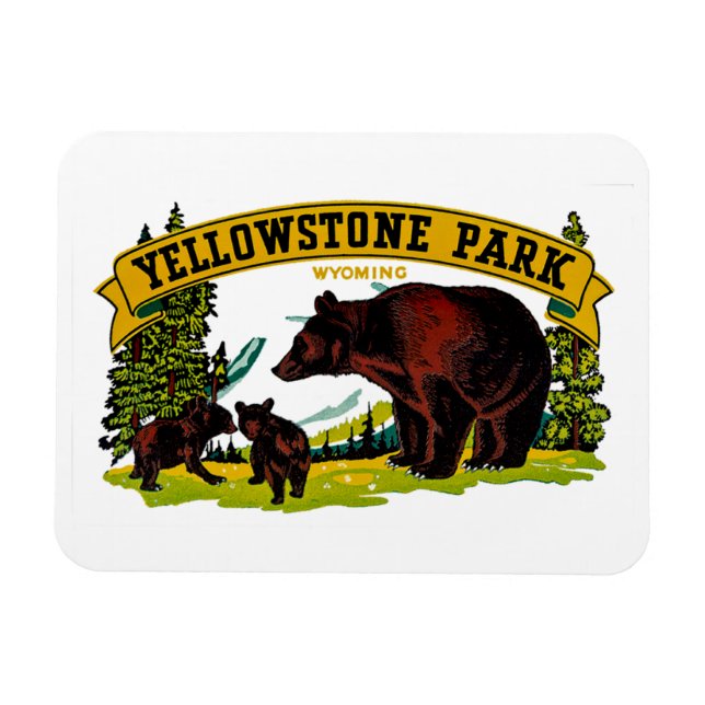 Ímã Parque Yellowstone (Horizontal)