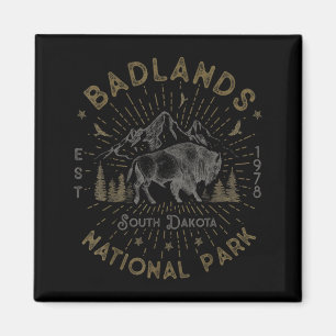 Imã Parques Nacionais Badlands Dakota do Sul Ao Ar Liv