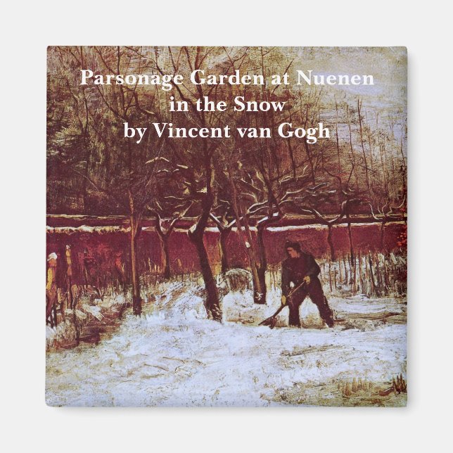 Imã Parsonage Garden em Nuenen por Vincent van Gogh (Frente)