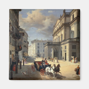 Imã Parte dianteira do teatro do La Scala, 1852
