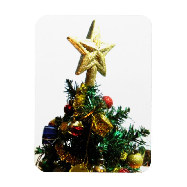 Ímã Parte superior da estrela do Natal mim (Vertical)