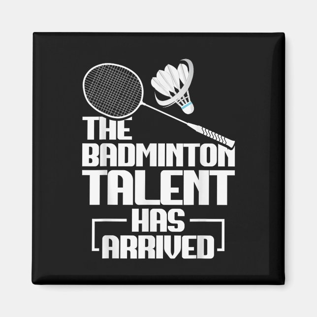 Imã Partida de Badminton Talento Shuttle Jogador Badmi (Frente)