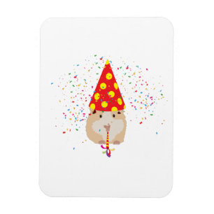 Ímã Partida de Hamster - Animais com festa