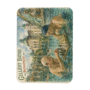 Ímã Partida de xadrez Gellert Baths Budapeste Hungria