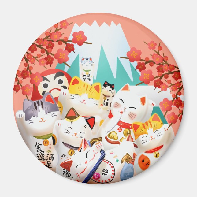 Imã Partido Manekineko Hanami (Frente)
