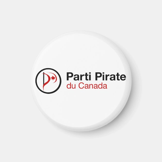 Imã Partido Pirata do Canadá (Frente)